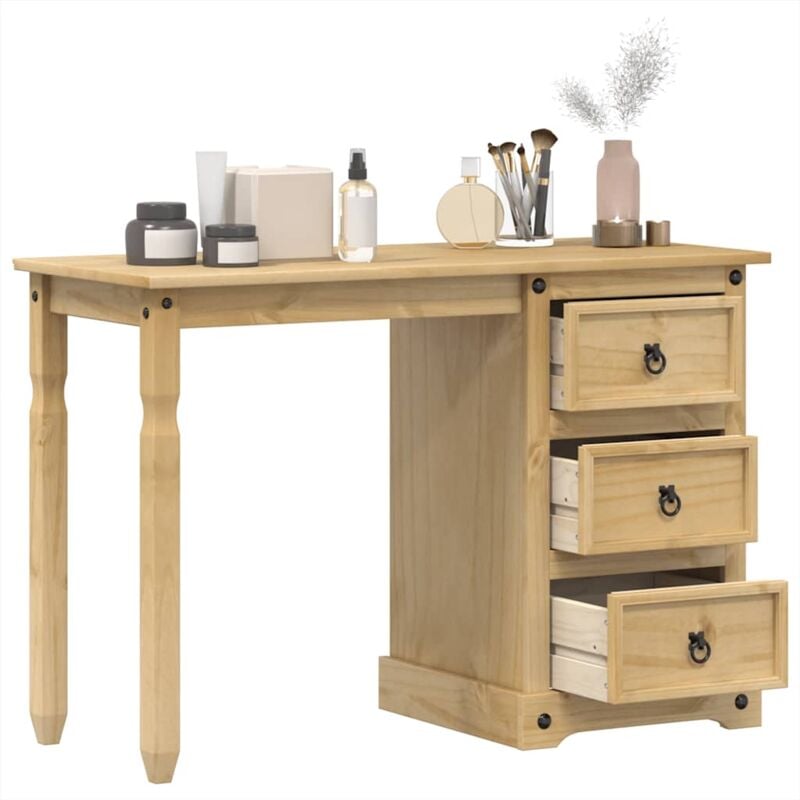 foto del prodotto toeletta corona 110x47x75 cm in legno massello di pino vidaxl