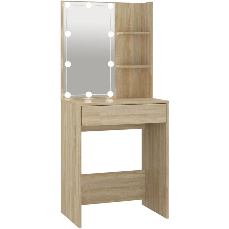foto del prodotto toeletta di design con led 60 x 40 x 140 cm beige