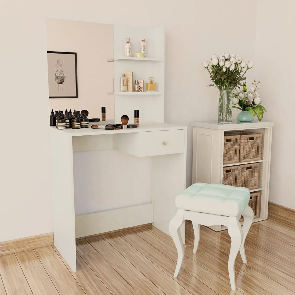 foto del prodotto toeletta in truciolato 75x40x141 cm bianco cod mxl 73092