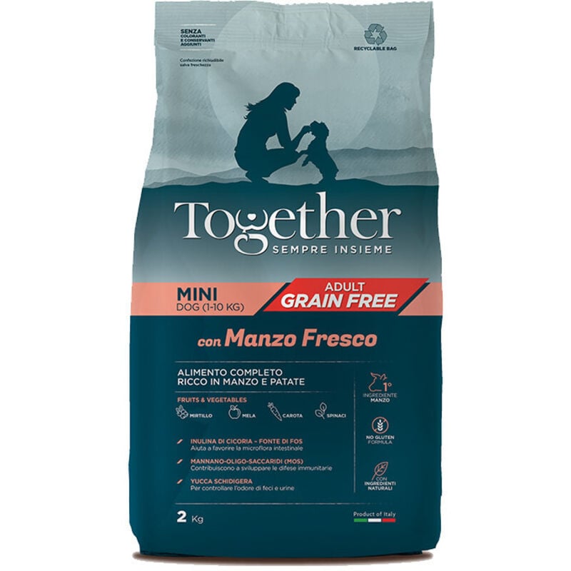 foto del prodotto together per cani adult mini grain free da 2 kg