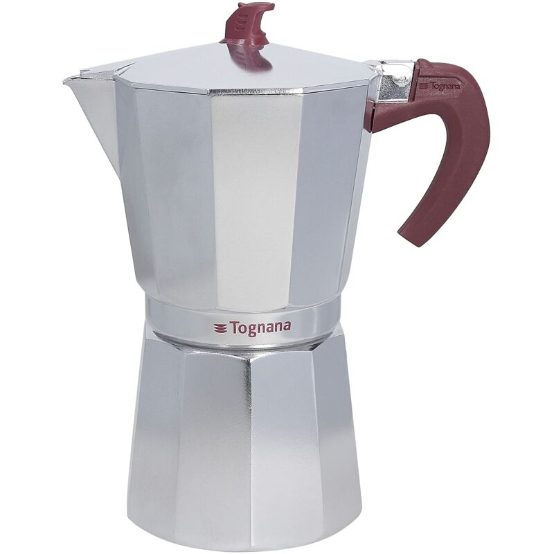 foto del prodotto tognana extra style, caffettiera moka, 12 tazze, alluminio, grigio