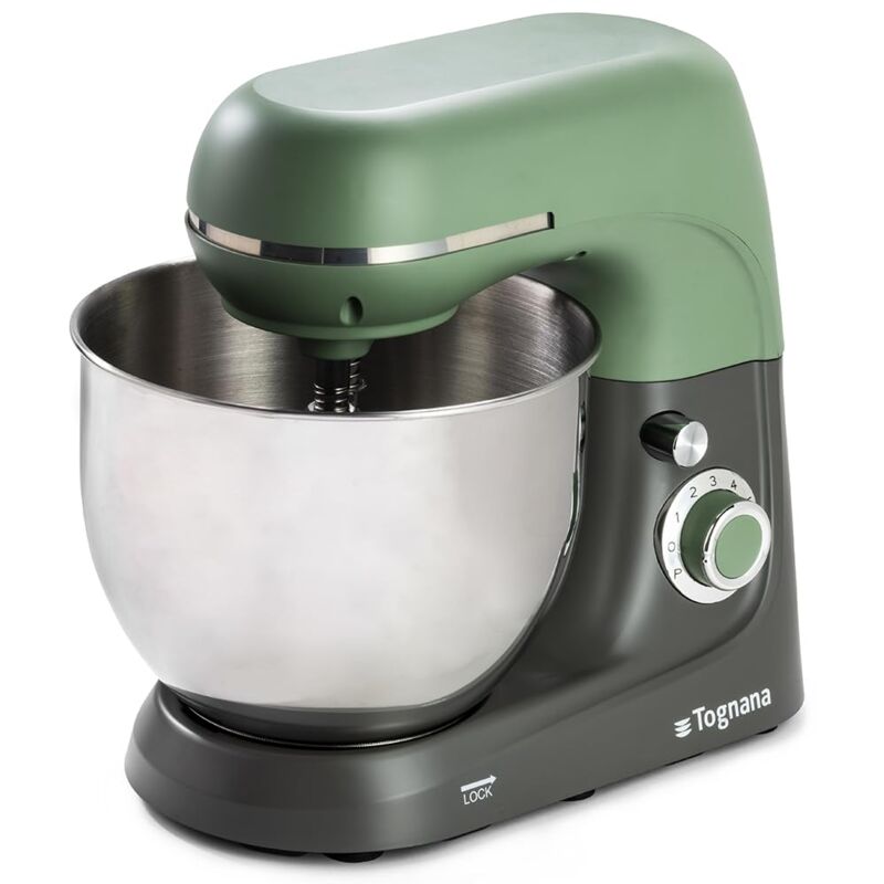 foto del prodotto tognana iridea, impastatrice planetaria 5,3 l, alluminio acciaio inox, verde