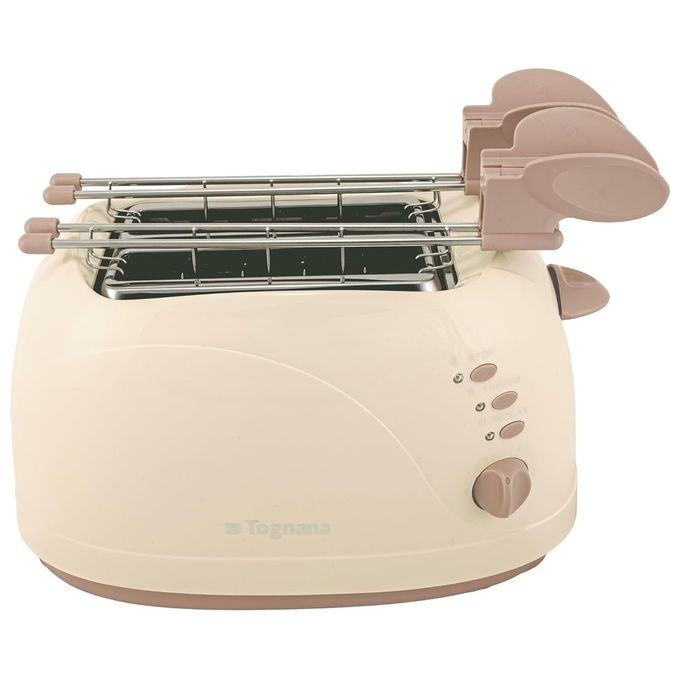 foto del prodotto tognana tostapane champagne 750w riscaldamento rapido