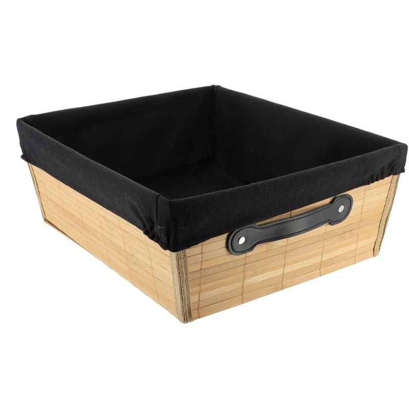 foto del prodotto toilette in bamb l32,5xd40xh15 cm tessuto bamb nero tendance