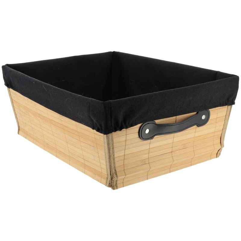 foto del prodotto toilette in bamb l32,5xd45xh18 cm tessuto bamb nero tendance