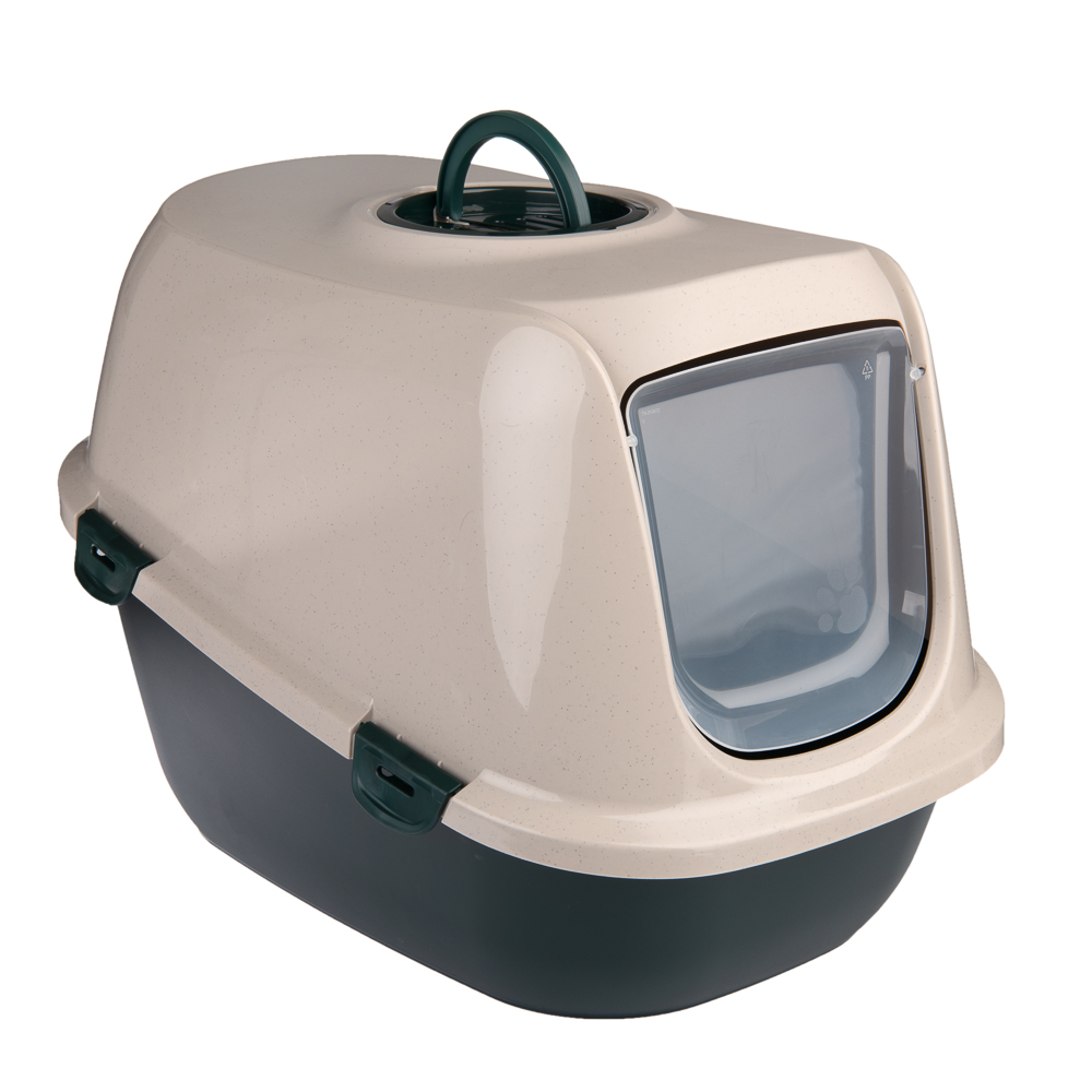 foto del prodotto toilette kooa al 90 in plastica riciclata verde scuro beige