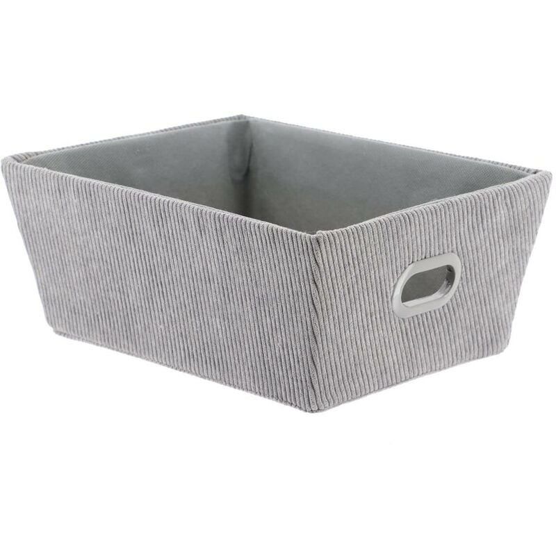 foto del prodotto toilette laterale in velluto l20,5xd26xh10,5 cm grigio tendance