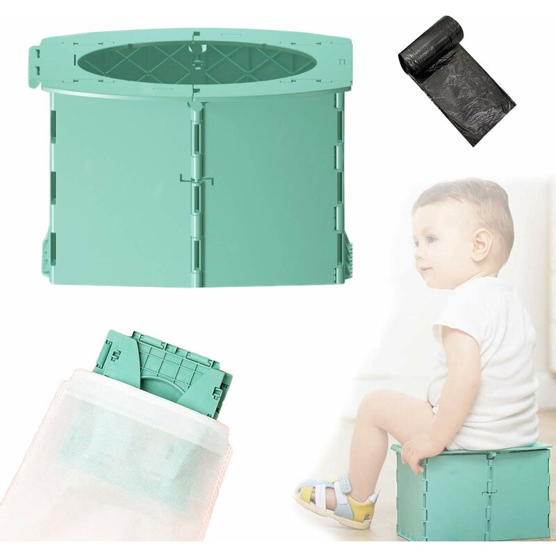 foto del prodotto toilette per bambini vasino per bambini in movimento vasino vasino da viaggio portatile per bambini da 12 a 36 mesi