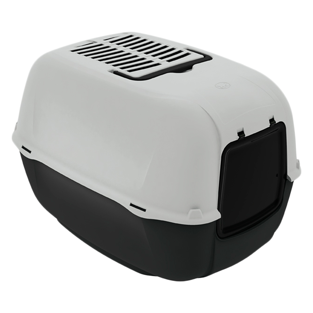 foto del prodotto toilette per gatti ferplast prima nero beige