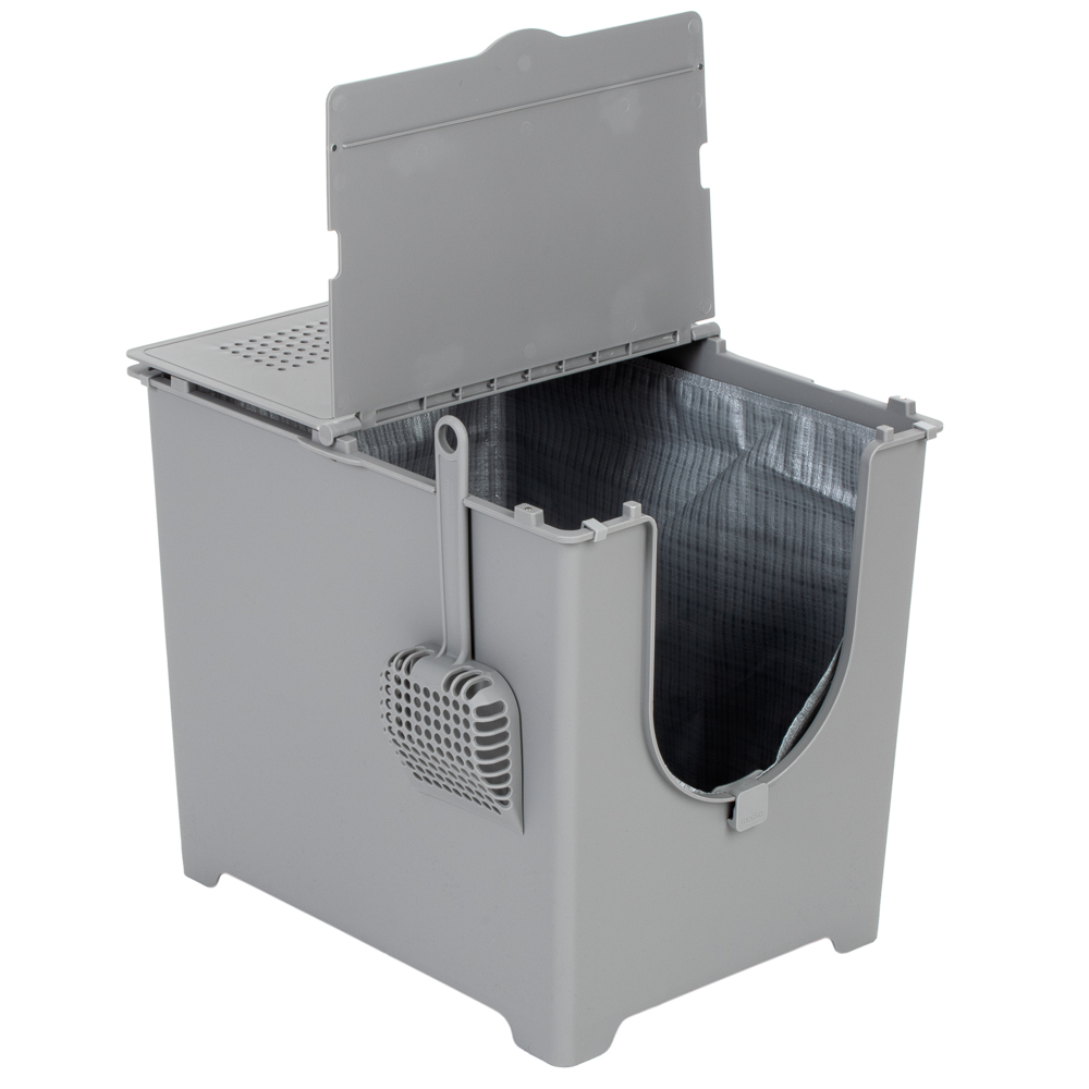 foto del prodotto toilette per gatti modkat flip grigio
