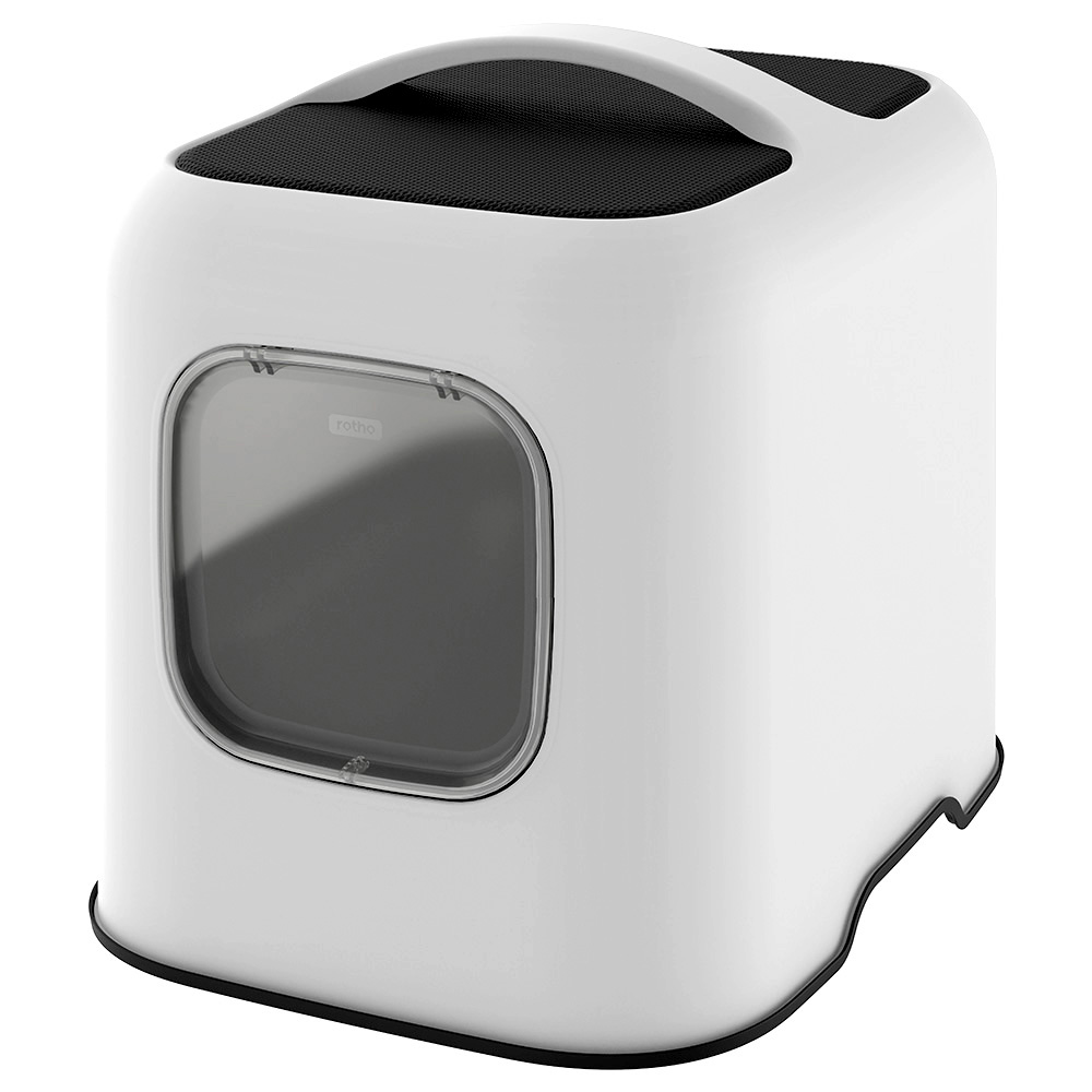 foto del prodotto toilette per gatti rotho mypet biala bianco opaco