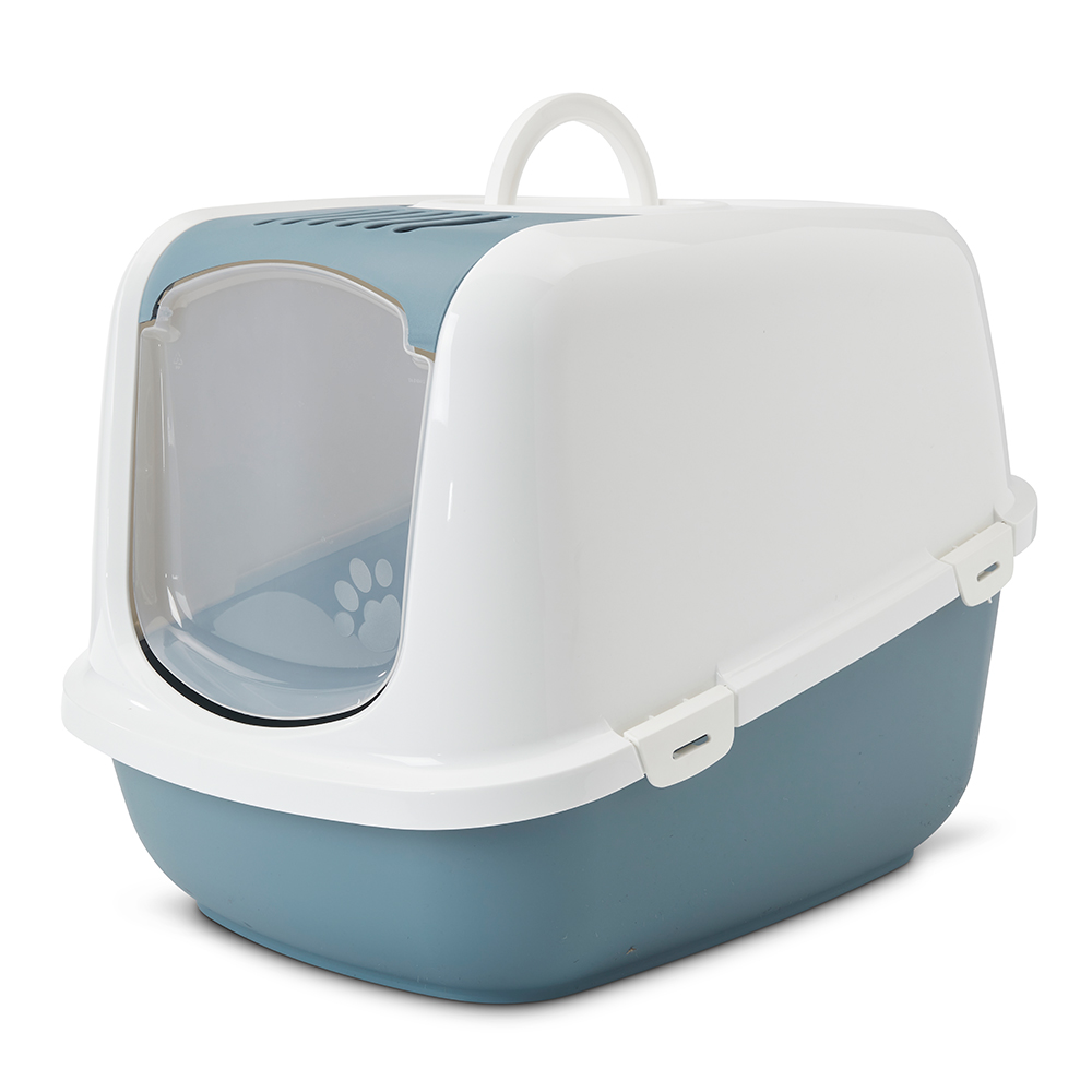 foto del prodotto toilette per gatti savic nestor jumbo azzurro bianco