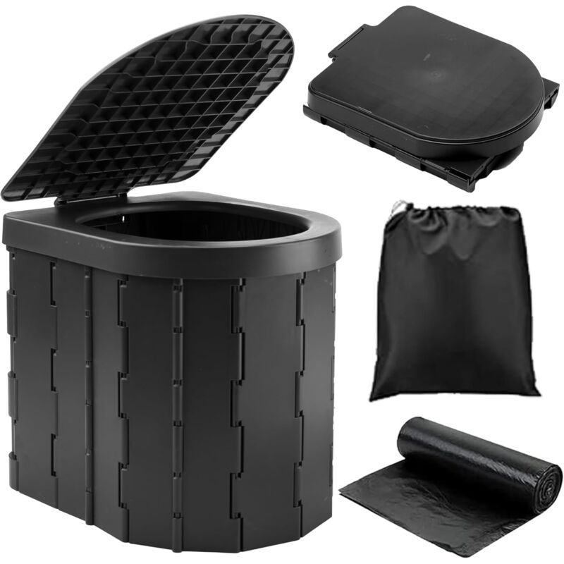 foto del prodotto toilette portatile da campeggio, orinatoio unisex per auto, wc per uomini e donne, secchio igienico per auto