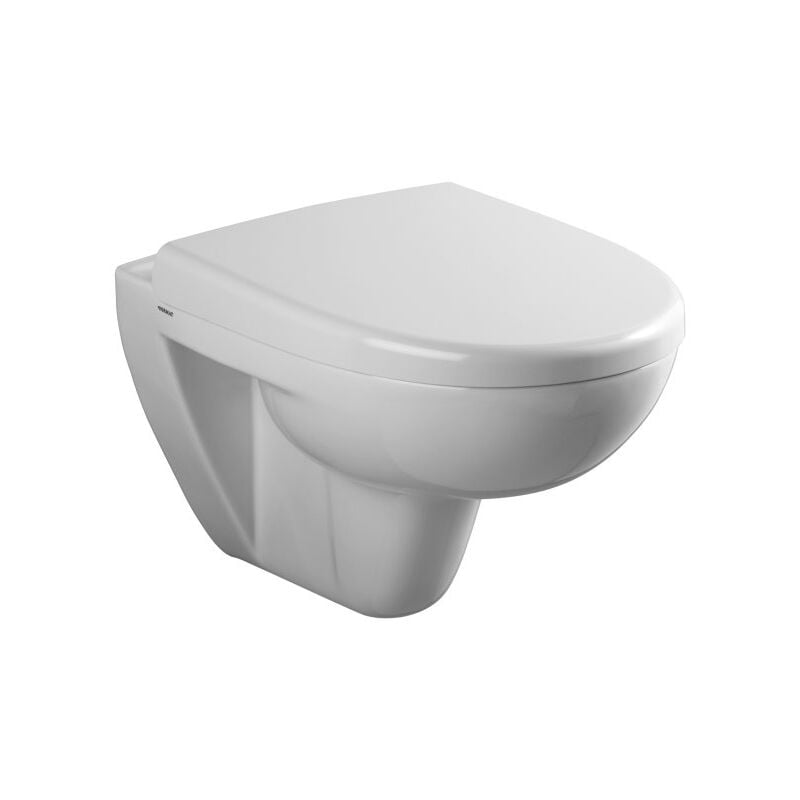 foto del prodotto toilette sospeso con un combattente senza bordo. formato bianco