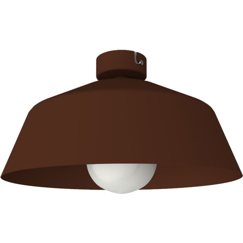 foto del prodotto tokyo plafoniera, 1xe27, max 42w, metallo, marrone corten, d.35cm lumicom