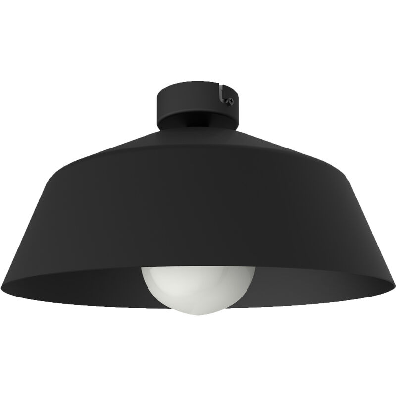 foto del prodotto tokyo plafoniera, 1xe27, max 42w, metallo, nero opaco, d.35cm lumicom