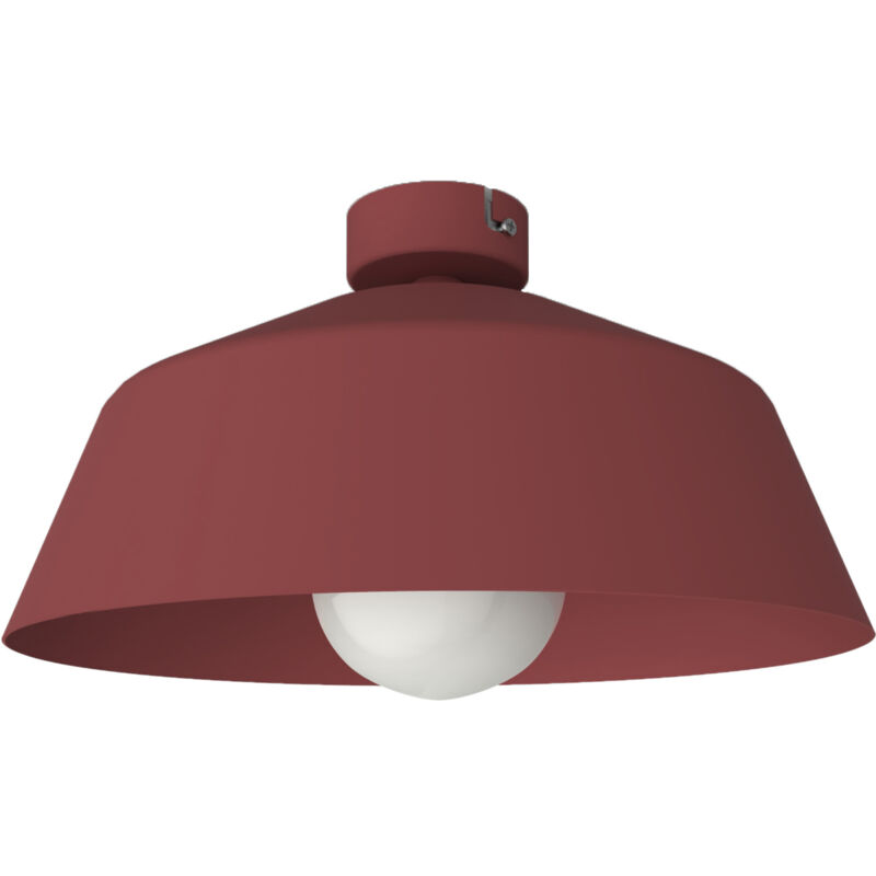 foto del prodotto tokyo plafoniera, 1xe27, max 42w, metallo, rosso cowhide, d.35cm lumicom