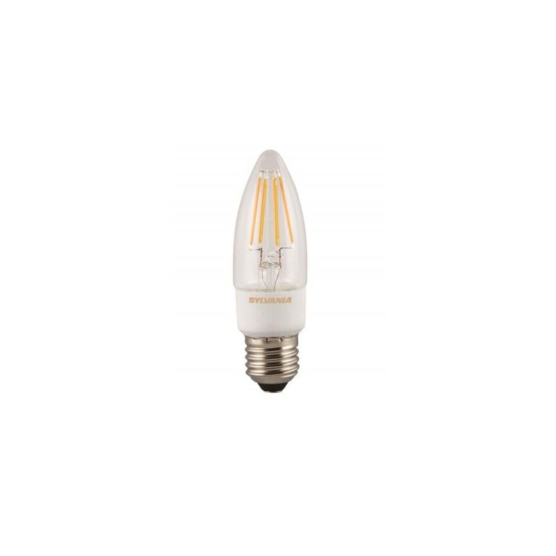 foto del prodotto toledo retro dimm candela c35chiara led 470lm e27 4,5w sylvania