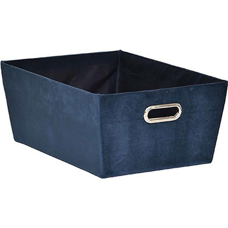 foto del prodotto toletta di velluto h18xp45xl32,5 cm blu jeans tendance