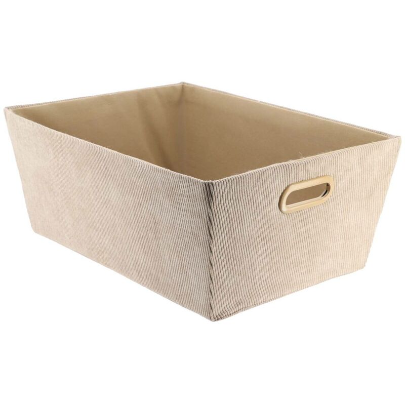 foto del prodotto toletta laterale in velluto l32,5xd45xh18 cm taupe tendance