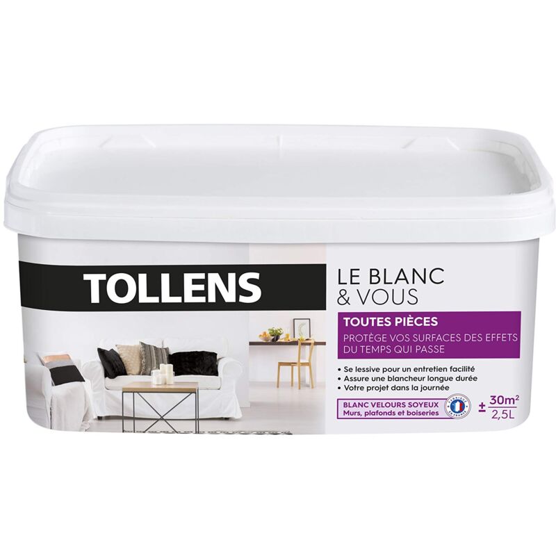 foto del prodotto tollens 3t25868 pittura in velluto, colore bianco