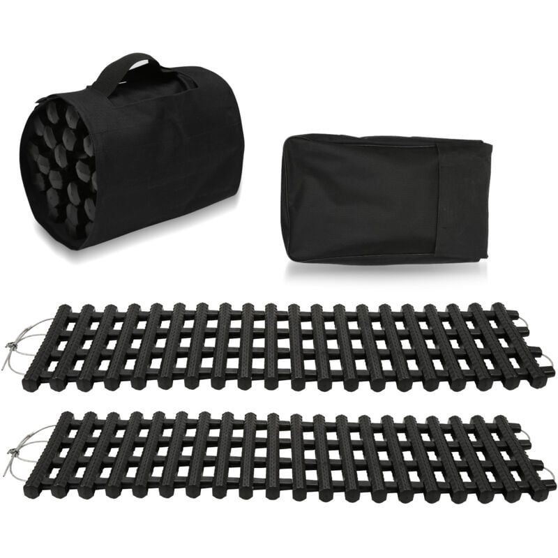 foto del prodotto tolletour swanew traction tracktraction track 2pcs aiuto all avviamento tappetini antiscivolo auto inverno grip traction boards neve recupero tracce