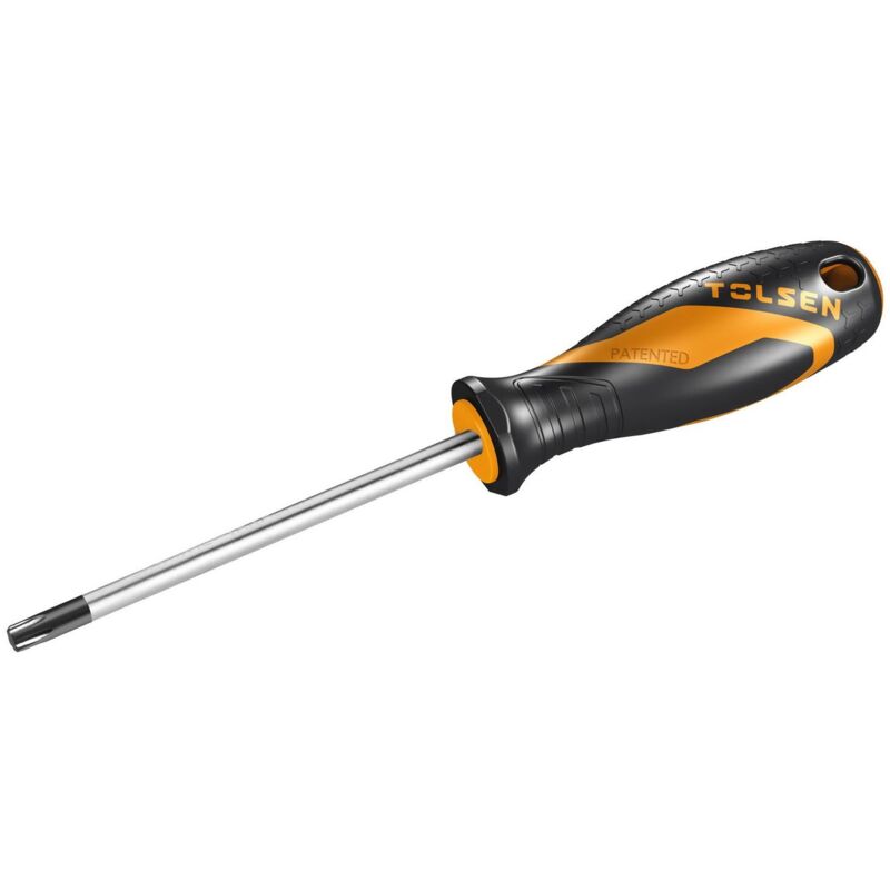 foto del prodotto tolsen cacciavite torx con punta magnetica e impugnatura in soft grip t6x75 mm 20167t