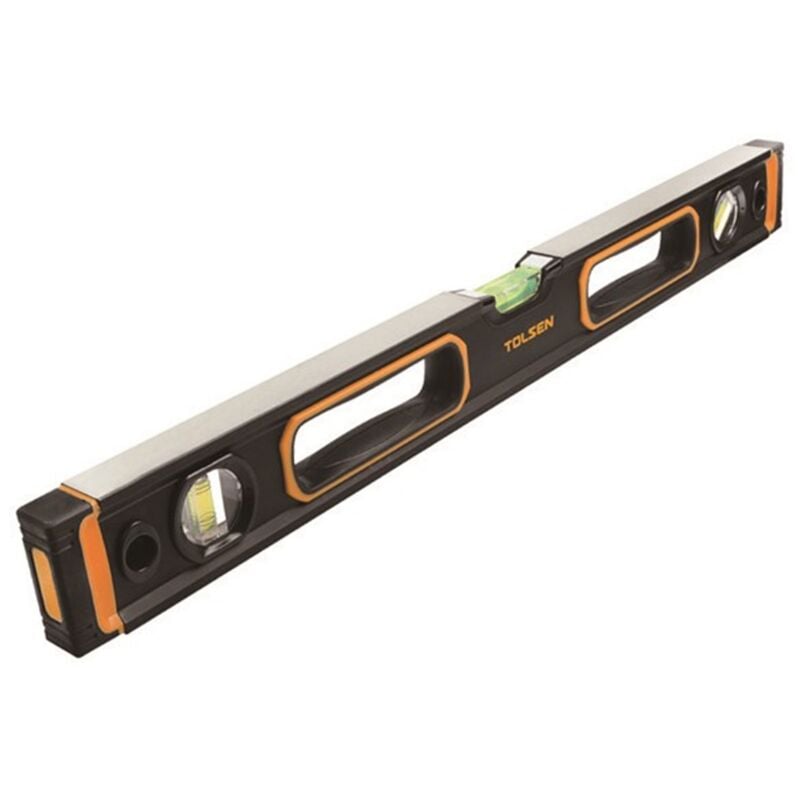 foto del prodotto tolsen livella magnetica 100cm con terminali in gomma 35114t
