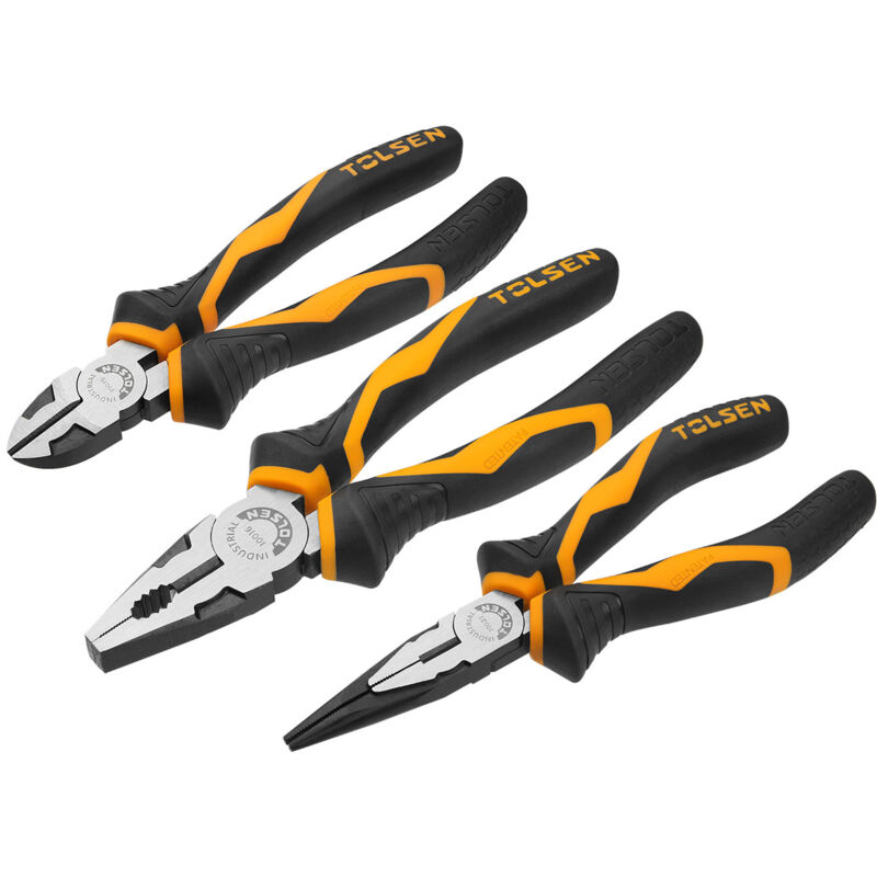foto del prodotto tolsen set 3 pz pinze da lavoro miste 10410t