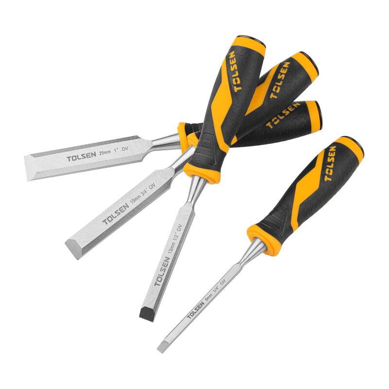 foto del prodotto tolsen set 4pz scalpelli per legno 6 13 19 25mm