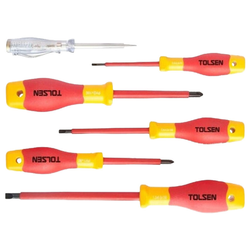 foto del prodotto tolsen set cacciaviti misti isolati 6 pezzi premium vde line