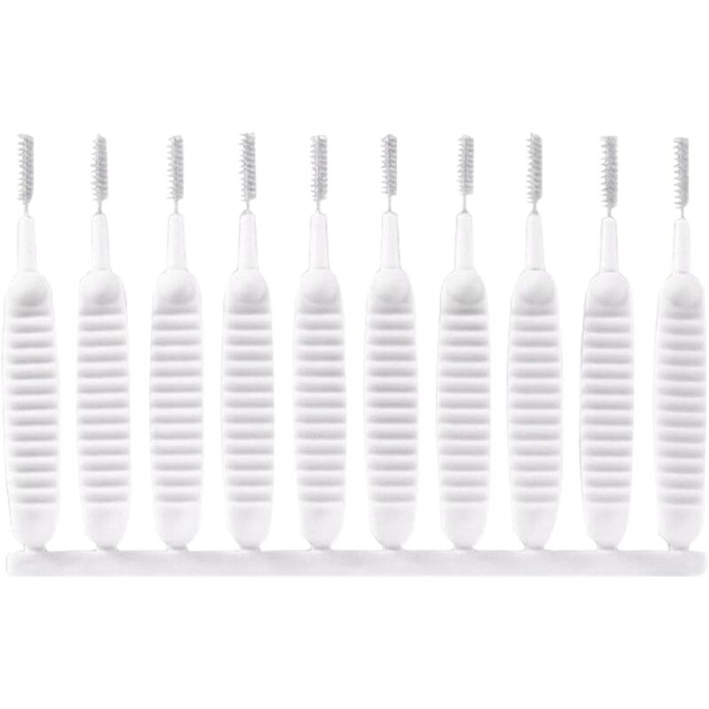 foto del prodotto tonchean 10 pezzi mini spazzole per la pulizia della testa della doccia anti intasamento spazzola per la pulizia del telefono cellulare