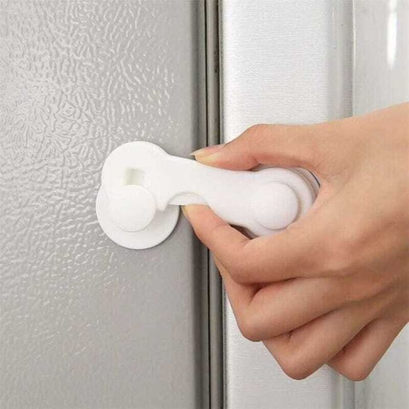 foto del prodotto tonchean 10 x serrature di sicurezza per bambini serratura per porta di armadietto a prova di bambino, serratura per cassetto del frigorifero,
