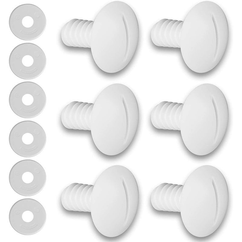 foto del prodotto tonchean 12 bulloni di ricambio in plastica per ruote per pulitori per piscine polaris 180 280 per pulitori per piscine c55 c 55