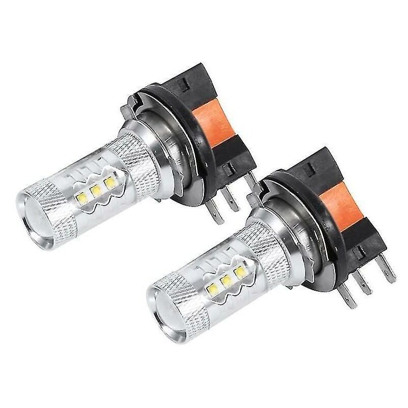 foto del prodotto tonchean 2 lampadine per fari auto a led h15 80w bianche