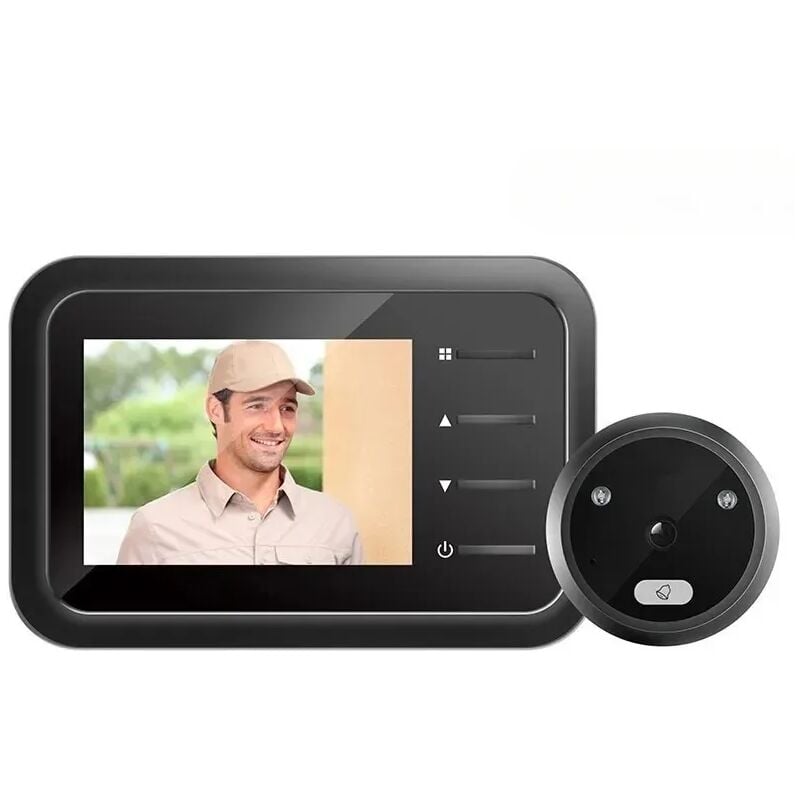 foto del prodotto tonchean 2024 nuovo campanello con telecamera lcd da 2,4 pollici con visione notturna a infrarossi telecamera di sicurezza per campanello visivo