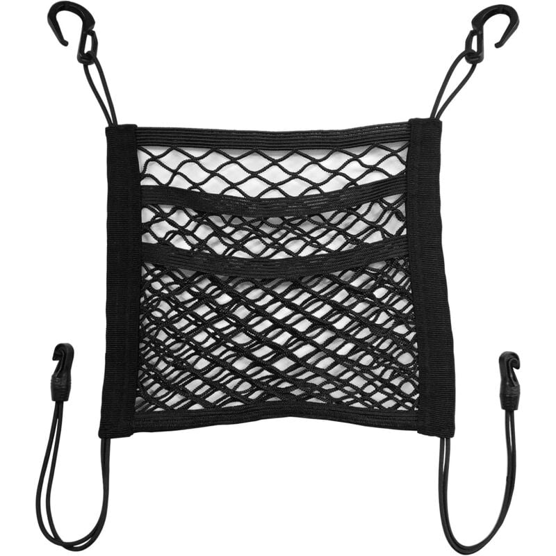 foto del prodotto tonchean 3 strati di rete per seggiolino auto, 30x27 cm, tasca in rete per sedile anteriore, divisorio per rete per sedile posteriore per auto, suv