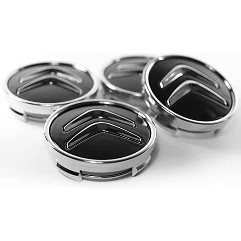 foto del prodotto tonchean 4 pezzi coprimozzo centrale per citroen 60mm c1 c2 c3 c4 c5 coprimozzo abs coprimozzo centrale copriruota abs accessori auto, nero