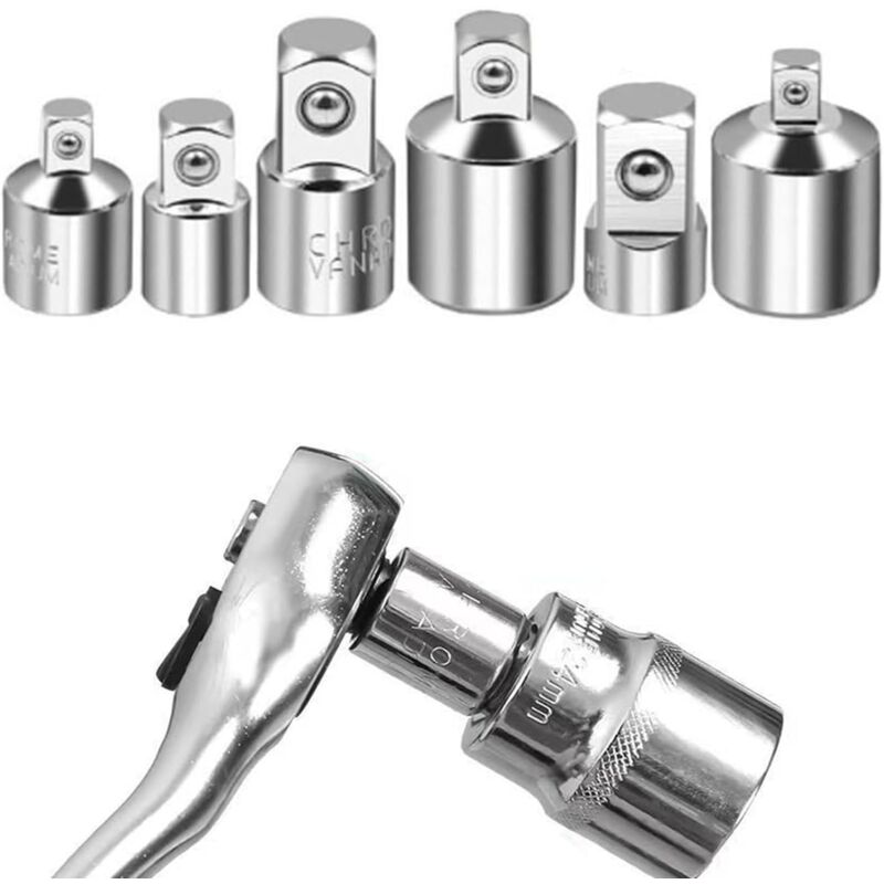 foto del prodotto tonchean adattatore per bussola, 6 pezzi adattatore a cricchetto, set di adattatori da 1 4 a 3 8 , da 3 8 a 1 4 , da 3 8 a 1 2 , da 1 2 a 3 8 ,