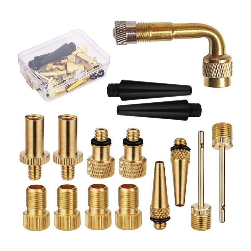 foto del prodotto tonchean adattatore per pompa per bicicletta adattatore per pompa per pneumatici per bicicletta con ugello di gonfiaggio adattatore per compressore