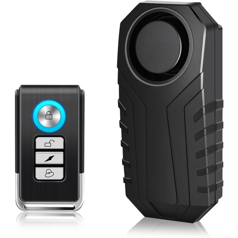 foto del prodotto tonchean allarme bici con telecomando, allarme bici wireless con 113 db super forte, allarme antifurto per scooter elettrico e impermeabile ip65