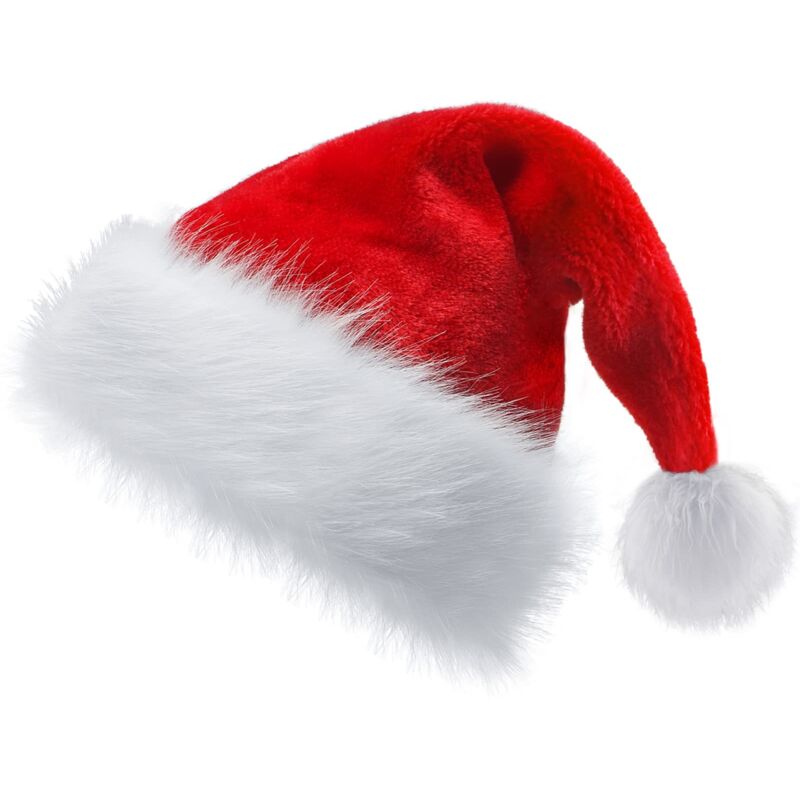 foto del prodotto tonchean altre decorazioni natalizie, cappello di babbo natale, cappello di natale, cappello di natale per adulti, cappello di babbo natale unisex