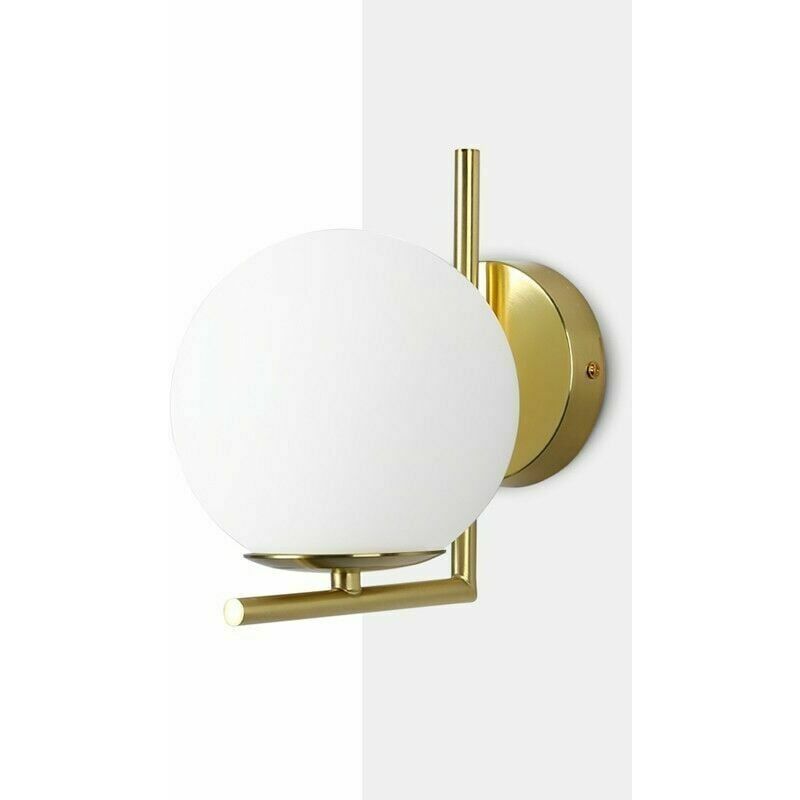 foto del prodotto tonchean applique con sfera di cristallo dorato