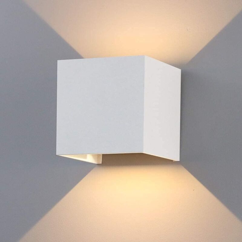 foto del prodotto tonchean applique da parete per interni esterni da 12 w con angolo di fascio regolabile, luci da parete a led, luce bianca calda 3000 k, lampada da