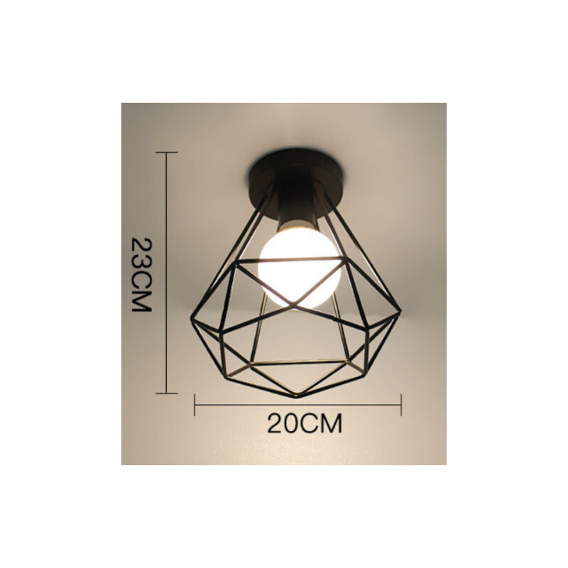 foto del prodotto tonchean applique geometrica in ferro battuto per soggiorno, cucina, soppalco, sala da pranzo, bar lampadina non inclusa , piccola luce bianca a