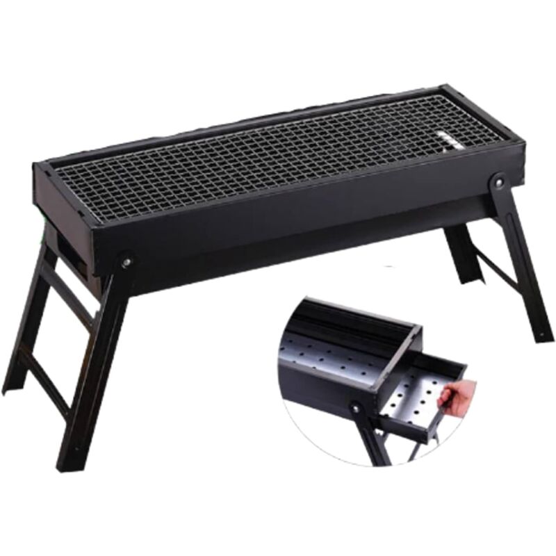 foto del prodotto tonchean barbecue portatile, barbecue a carbonella 60 x 33 x 20,5 cm