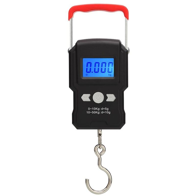 foto del prodotto tonchean bilancia da pesca, bilancia da viaggio sospesa da 50 kg, bilancia da pesca elettronica con display lcd retroilluminato, adatta per la