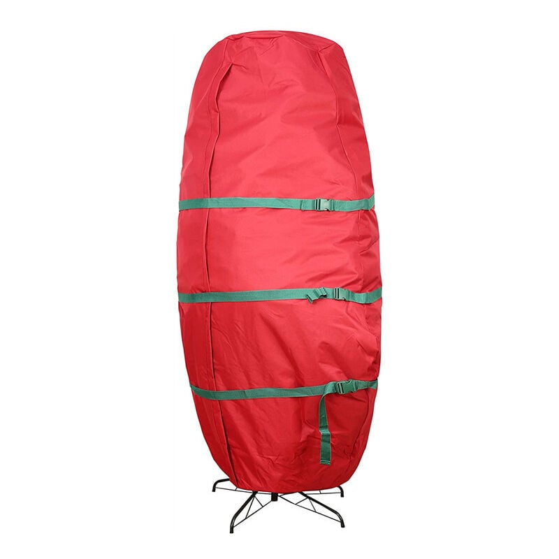 foto del prodotto tonchean borsa portaoggetti per albero di natale, copertura antipolvere, coulisse integrata, decorazione artificiale per albero di natale,