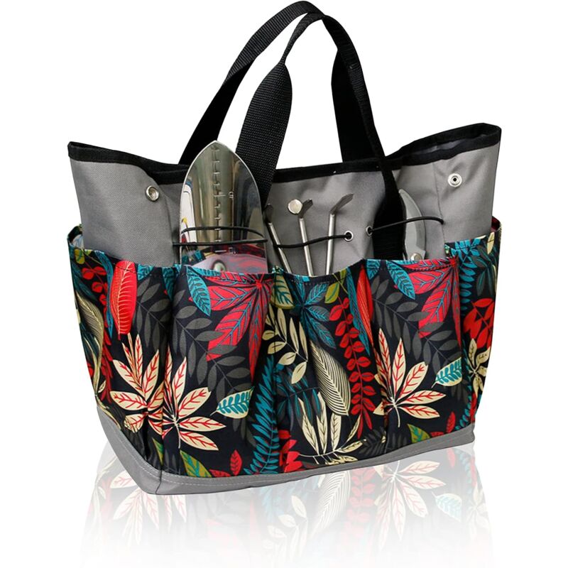 foto del prodotto tonchean borsa portautensili, borsa portautensili da giardino, utilizzata per cassette degli attrezzi, utensili pesanti per interni ed esterni,