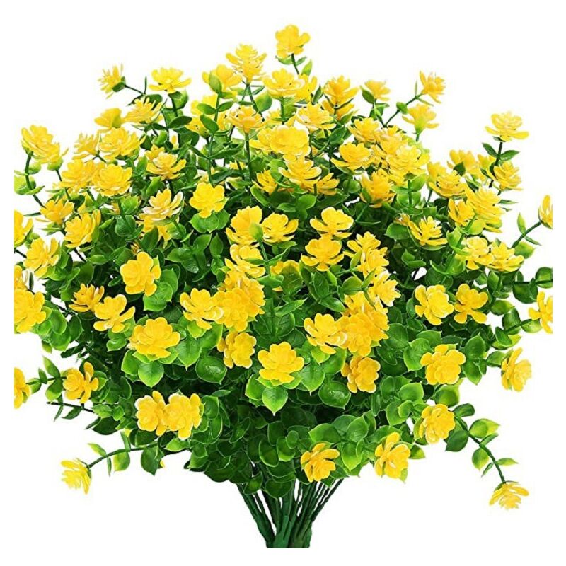 foto del prodotto tonchean bouquet di plastica artificiale per esterni, piante sospese per interni ed esterni, decorazioni per casa, ufficio, matrimonio, fattoria, 8